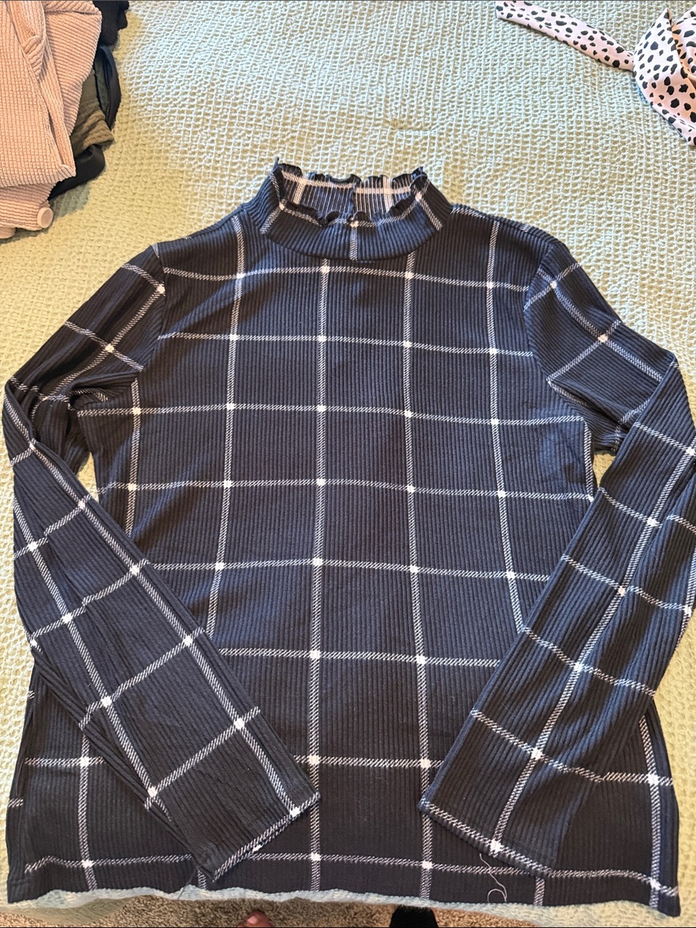 Maurices Black Mockneck Shirt